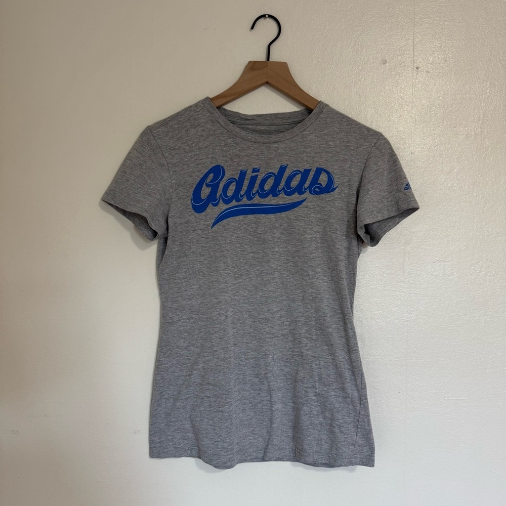 Adidas Heather Gray Go-To Tee Size Small